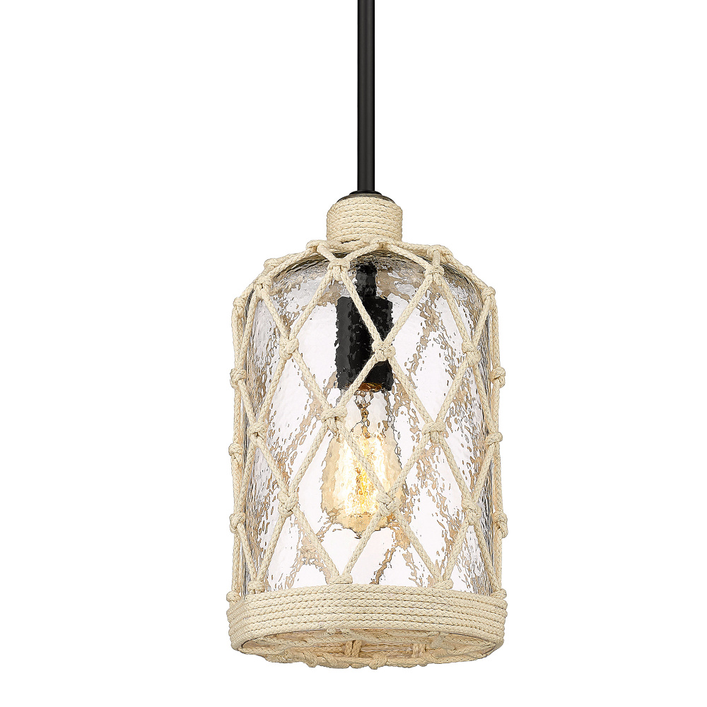 Wry Lighting Nassau 1-light Pendant in Matte Black